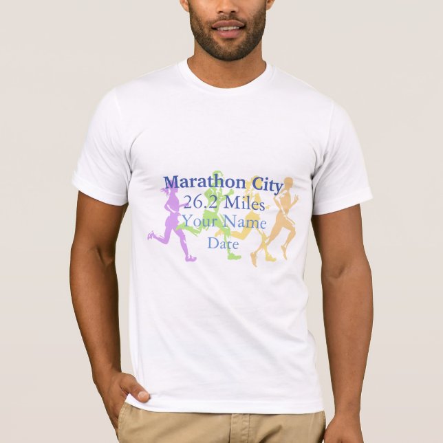 Personalized Marathon Runner T-Shirt (Front)