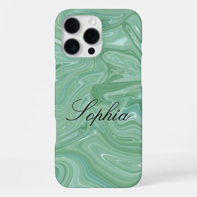  Personalized Marbel iPhone 16 Pro Max Case (Back)
