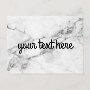 Personalized Marble Postcard