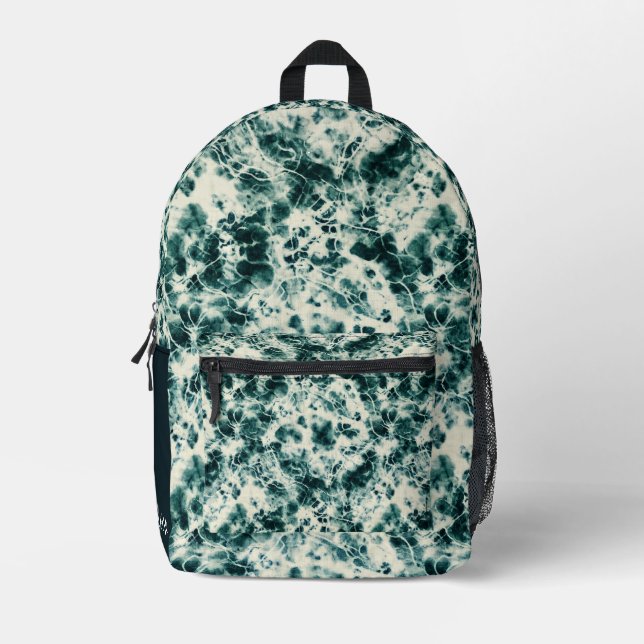 Personalized Marble Tie Dye Backpack (Front)