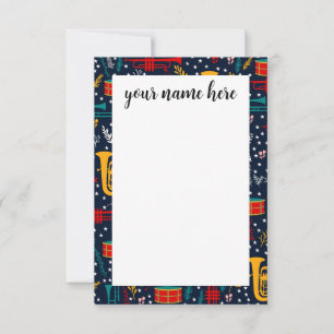 Personalized Marching Band Notecards