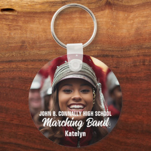 Personalized Marching Band Photo Double Sided Keychain