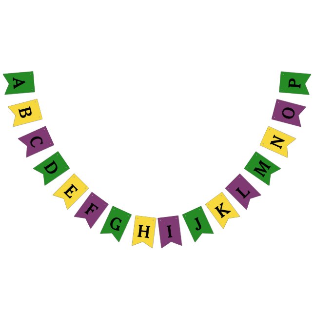 Personalized mardi gras banner (All)