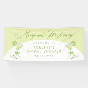 Personalized Margs And Matrimony Bridal Shower Banner