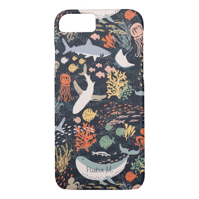 Personalized | Marine Life Case-Mate iPhone Case (Back)