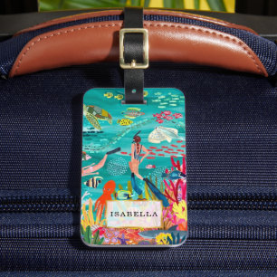 Personalized   Marine Life Luggage Tag