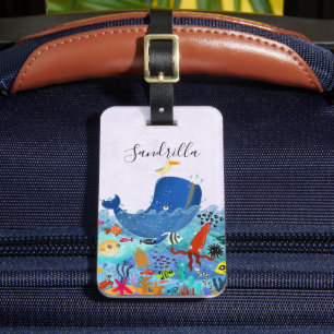 Personalized   Marine Life Luggage Tag