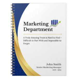 Personalized Marketing Department Notebook
