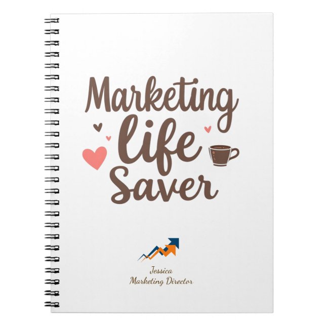 Personalized Marketing Life Saver Notebook (Front)