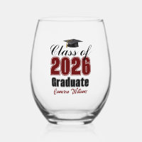 Personalized Maroon Class of 2026 Graduation