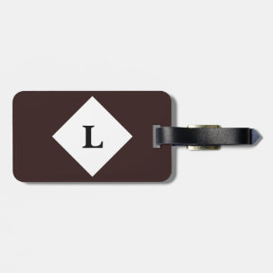 Personalized Maroon Wine Solid Color Luggage Tag