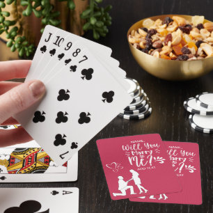 Personalized Marriage Proposal Playing Cards