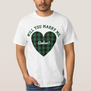 Personalized Marriage Proposal Will You Marry Me T-Shirt