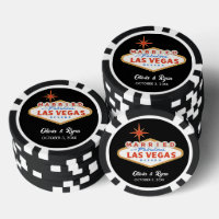 Personalized Married in Las Vegas Wedding Favour