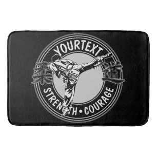 Personalized Martial Arts JUDO Japan Combat Sport Bath Mat