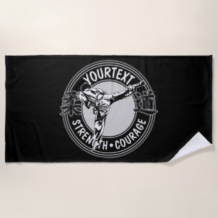 Personalized Martial Arts JUDO Japan Combat Sport Beach Towel