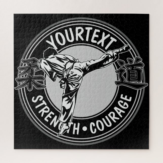 Personalized Martial Arts JUDO Japan Combat Sport Jigsaw Puzzle (Vertical)