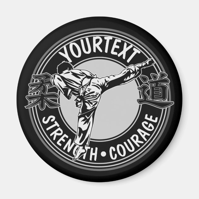 Personalized Martial Arts JUDO Japan Combat Sport  Magnet (Front)