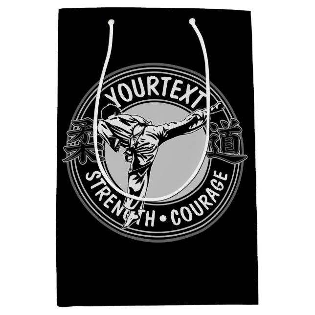 Personalized Martial Arts JUDO Japan Combat Sport  Medium Gift Bag (Front)