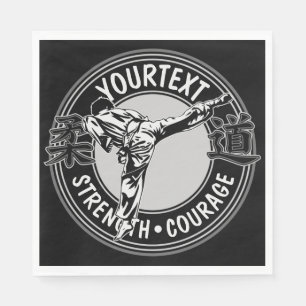 Personalized Martial Arts JUDO Japan Combat Sport Napkin
