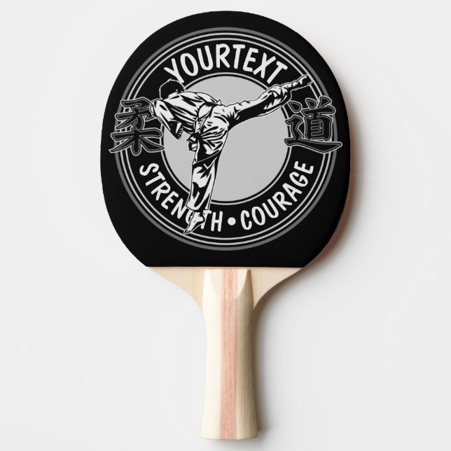 Personalized Martial Arts JUDO Japan Combat Sport  Ping Pong Paddle (Front)