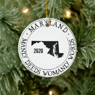 Personalized Maryland Ornament
