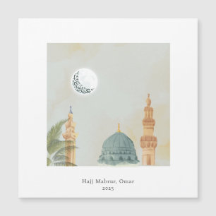 Personalized Masjid An-Nabawi Magnetic Keepsake