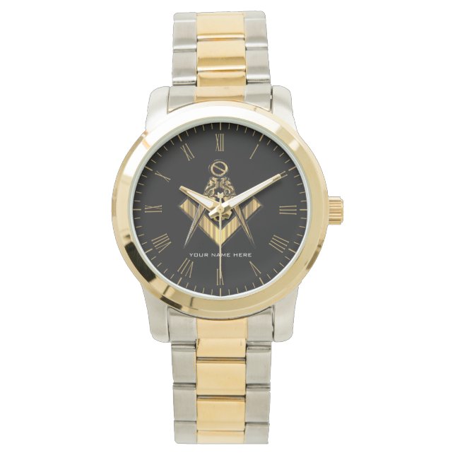 Personalized Masonic Gifts | Freemason Brotherhood Watch (Front)
