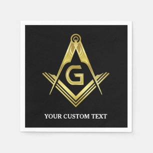 Personalized Masonic Napkins & Party Decorations