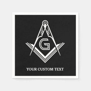Personalized Masonic Napkins & Table Decorations