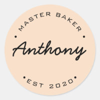 Personalized Master Baker Established year