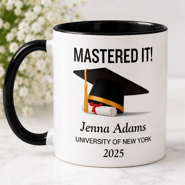 Personalized Mastered It High School Graduation Mug (Creator Uploaded)