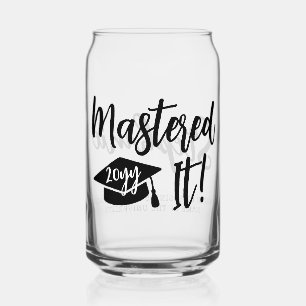 Personalized Masters Degree Graduation Mastered It Can Glass
