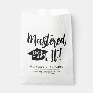 Personalized Masters Degree Graduation Mastered It Favour Bag