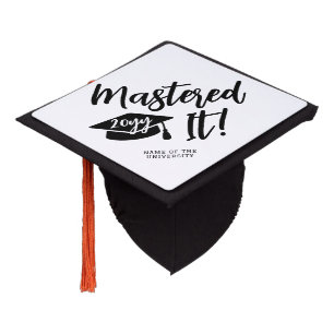 Personalized Masters Degree Graduation Mastered It Graduation Cap Topper