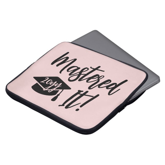 Personalized Masters Degree Graduation Mastered It Laptop Sleeve (Front Top)