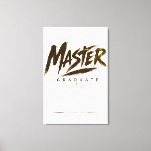 Personalized Masters Graduate Class 2026 Canvas Print