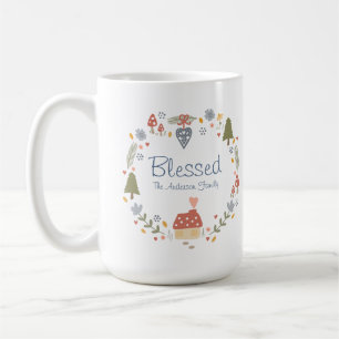 Personalized Matching Family Thanksgiving Blessed Coffee Mug