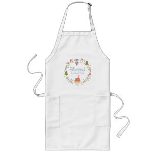 Personalized Matching Family Thanksgiving Blessed Long Apron