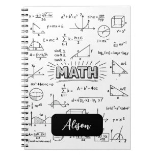Personalized Math Notebook Design Classic for kids