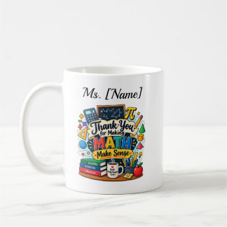 Personalized Math Teacher Coffee Mug | Best Math T