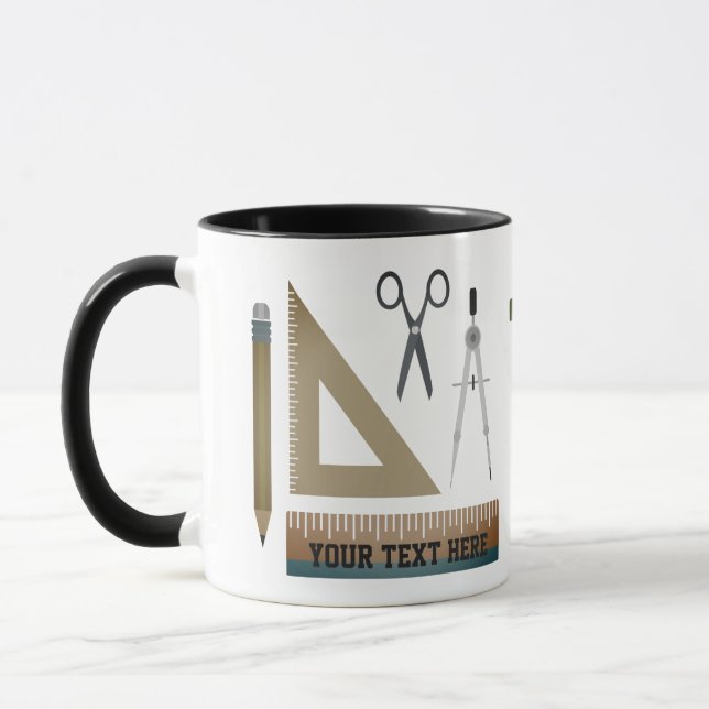 Personalized Maths Teacher Appreciation Gift Mug (Left)