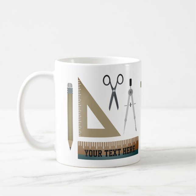 Personalized Maths Teacher Gift Mug (Left)