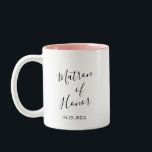 Personalized Matron of Honour Two-Tone Coffee Mug<br><div class="desc">Personalized Matron of Honour Two-Tone Coffee Mug</div>