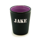 Personalized Matte Black/Colour Shot Glass #12