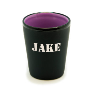 Personalized Matte Black/Colour Shot Glass #12