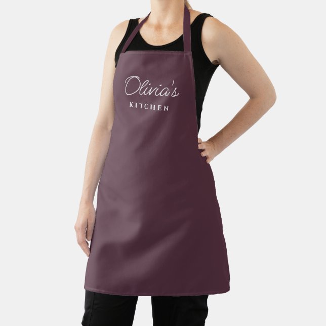 Personalized Mauve Kitchen Apron Gift (Insitu)