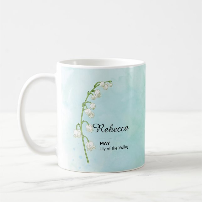 Personalized May Flower Mug (Left)