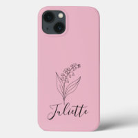 Personalized May Lily of the Valley Birth Flower