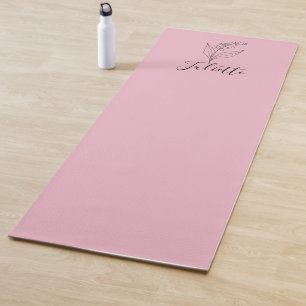 Personalized May Lily of the Valley Birth Flower  Yoga Mat